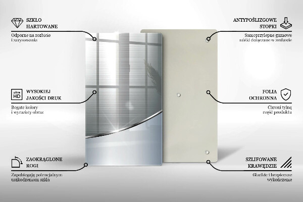 Tűzhely fedőlap Fém absztrakciós minta