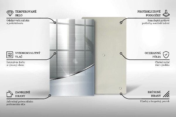 Tűzhely fedőlap Fém absztrakciós minta
