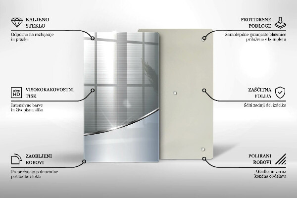 Tűzhely fedőlap Fém absztrakciós minta