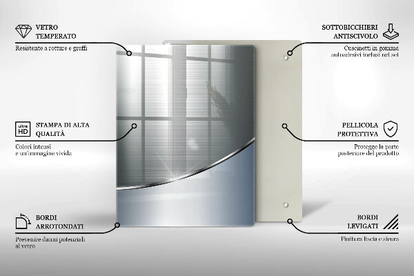 Tűzhely fedőlap Fém absztrakciós minta