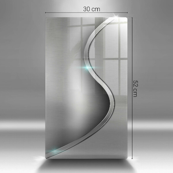 Tűzhely fedőlap Absztrakt ezüst fém