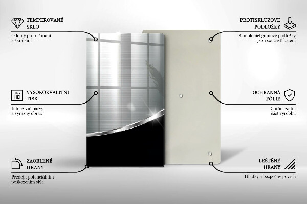 Tűzhely fedőlap Absztrakció fémmel