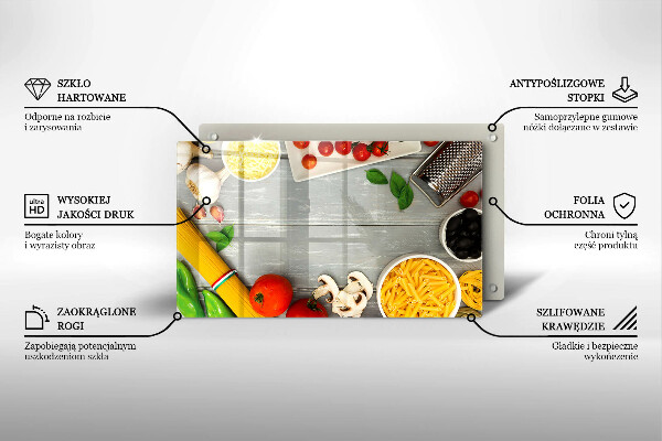 Tűzhelyvédő Konyhai étel