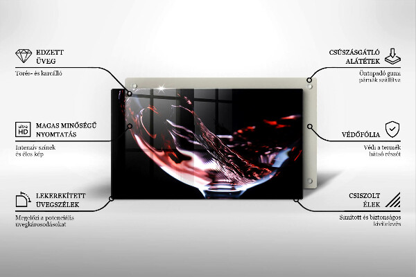 Tűzhelyvédő Egy pohár vörösbor