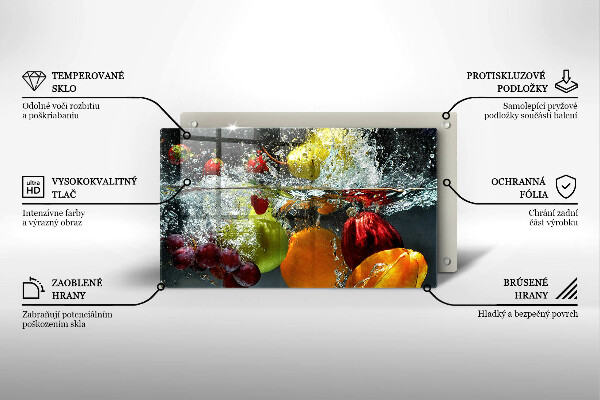 Tűzhelyvédő Lédús gyümölcs vízben