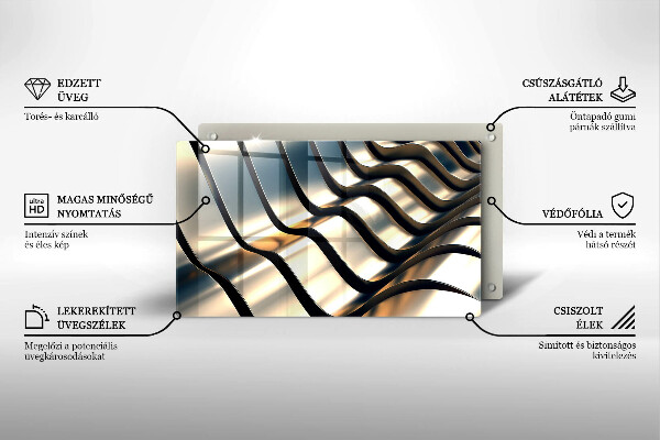 Tűzhelyvédő 3D fém formák