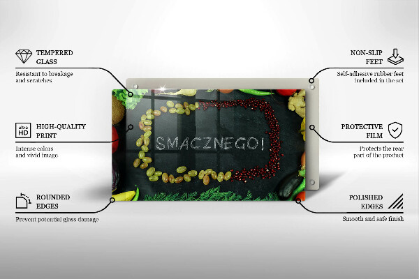 Tűzhelyvédő Smacznego!