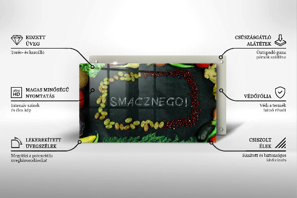Tűzhelyvédő Smacznego!