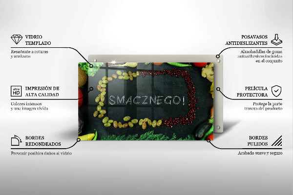 Tűzhelyvédő Smacznego!