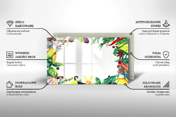 Tűzhelyvédő Festett étel