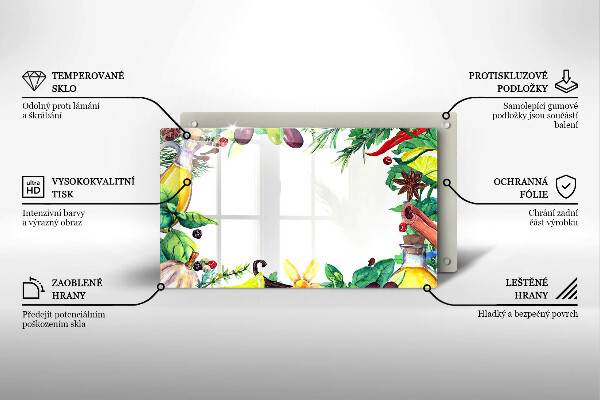 Tűzhelyvédő Festett étel