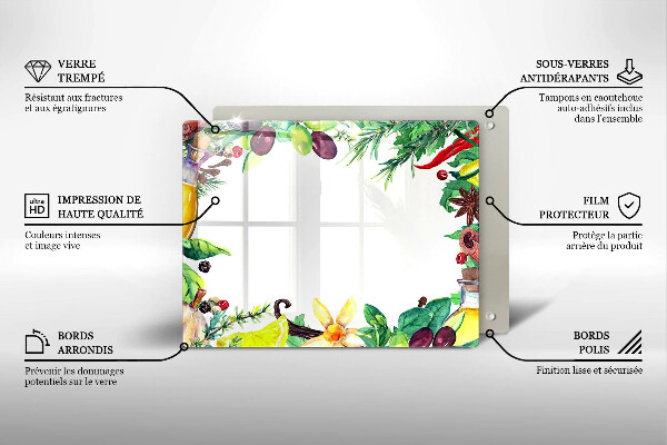 Tűzhelyvédő Festett étel