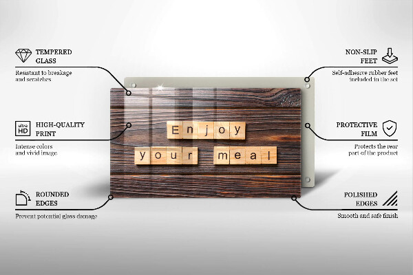 Tűzhelyvédő Enjoy your meal