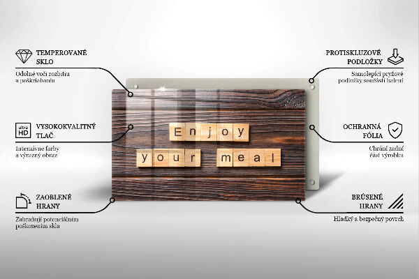 Tűzhelyvédő Enjoy your meal