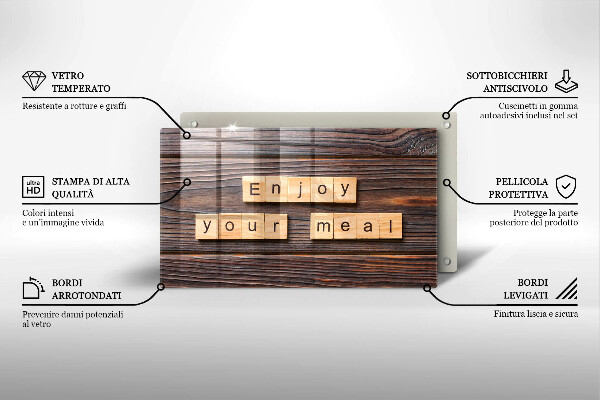 Tűzhelyvédő Enjoy your meal