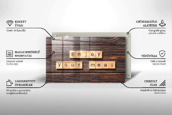 Tűzhelyvédő Enjoy your meal