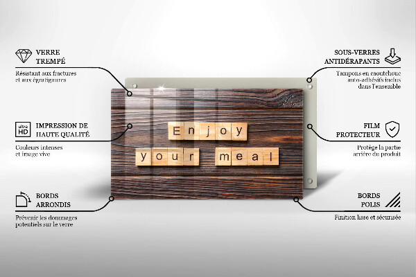 Tűzhelyvédő Enjoy your meal