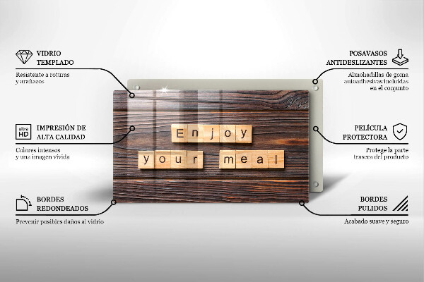 Tűzhelyvédő Enjoy your meal