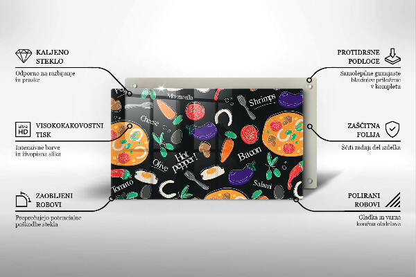 Tűzhelyvédő Élelmiszer illusztráció