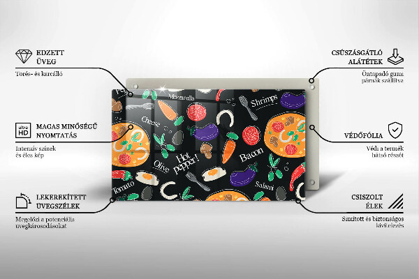 Tűzhelyvédő Élelmiszer illusztráció