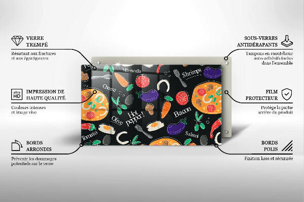 Tűzhelyvédő Élelmiszer illusztráció