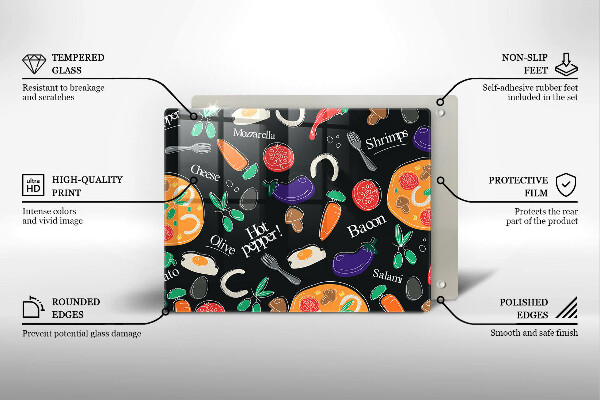 Tűzhelyvédő Élelmiszer illusztráció