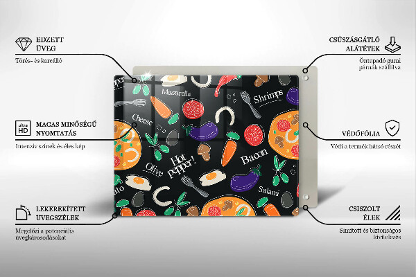 Tűzhelyvédő Élelmiszer illusztráció