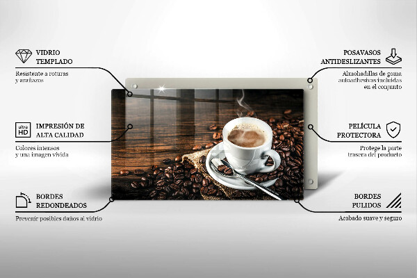 Tűzhelyvédő Csésze és kávébab