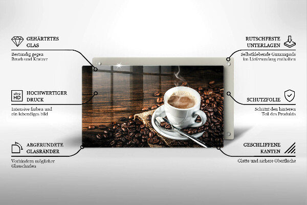 Tűzhelyvédő Csésze és kávébab