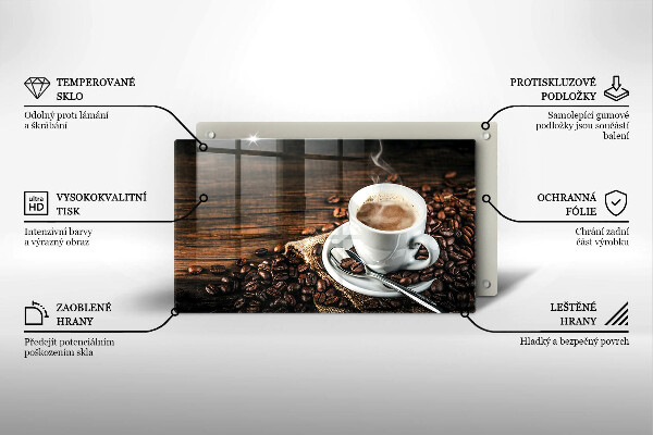 Tűzhelyvédő Csésze és kávébab