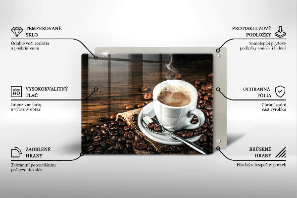 Tűzhelyvédő Csésze és kávébab