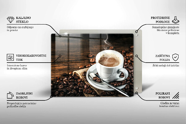 Tűzhelyvédő Csésze és kávébab