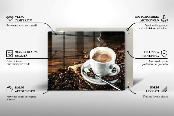 Tűzhelyvédő Csésze és kávébab