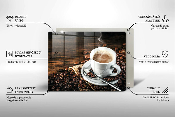 Tűzhelyvédő Csésze és kávébab