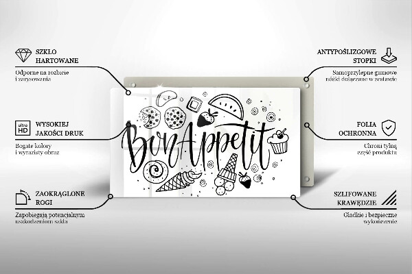 Tűzhelyvédő Bon Appetit