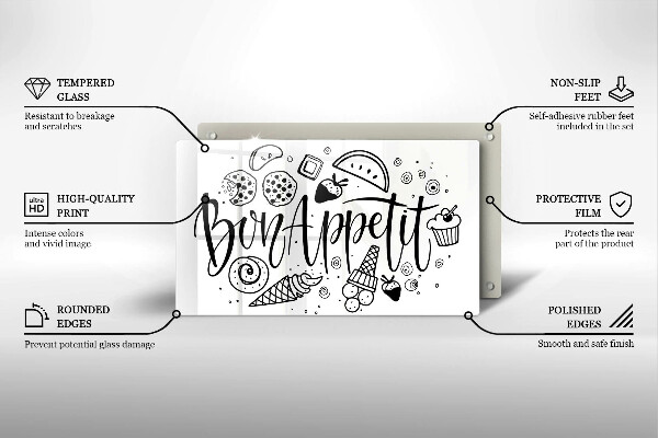 Tűzhelyvédő Bon Appetit