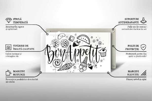 Tűzhelyvédő Bon Appetit