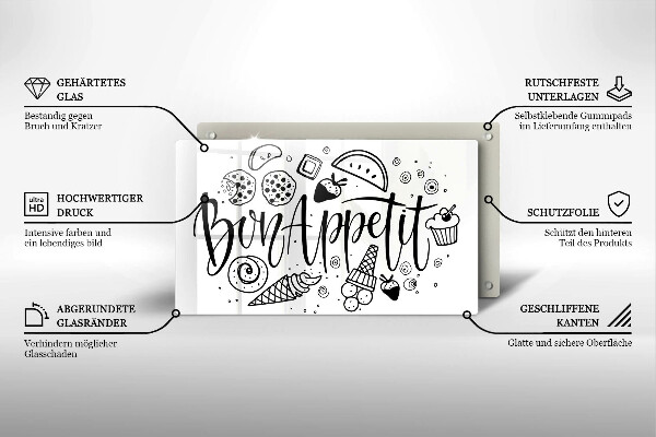 Tűzhelyvédő Bon Appetit