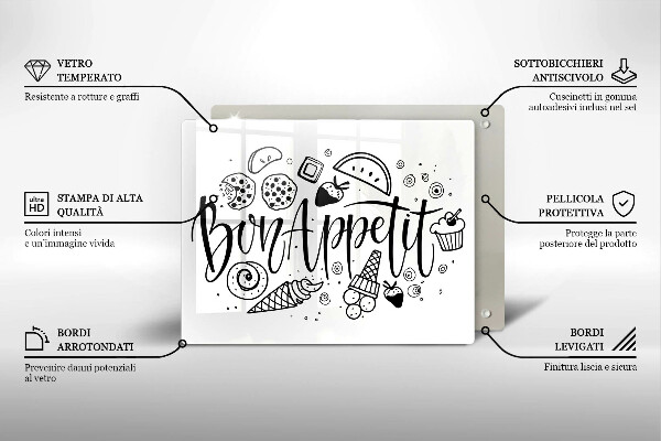 Tűzhelyvédő Bon Appetit