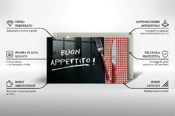 Tűzhelyvédő Buon Appetito!