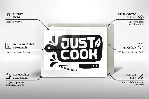 Tűzhelyvédő Just cook