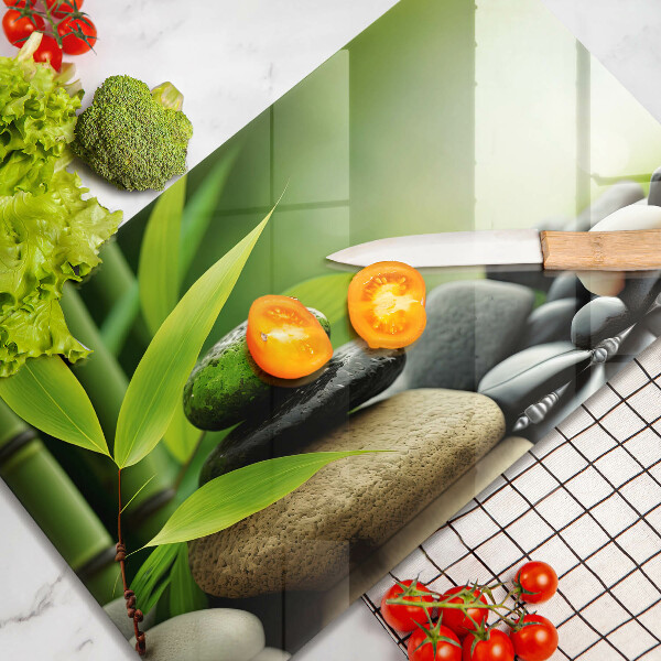 Tűzhelyvédő Zen bambusz kövek