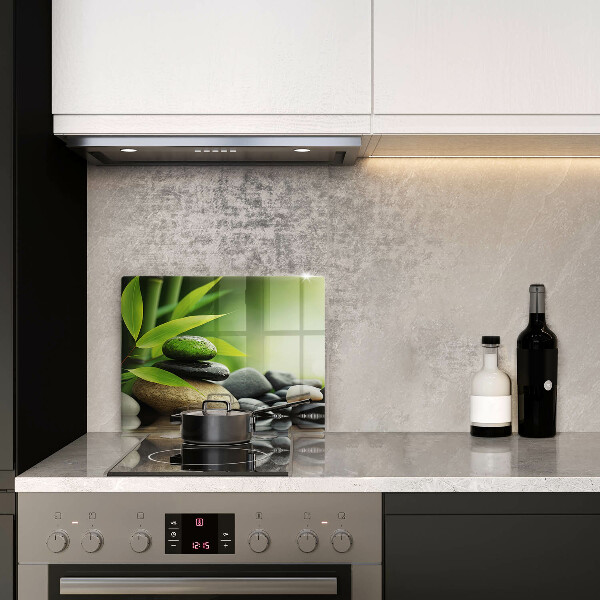 Tűzhelyvédő Zen bambusz kövek