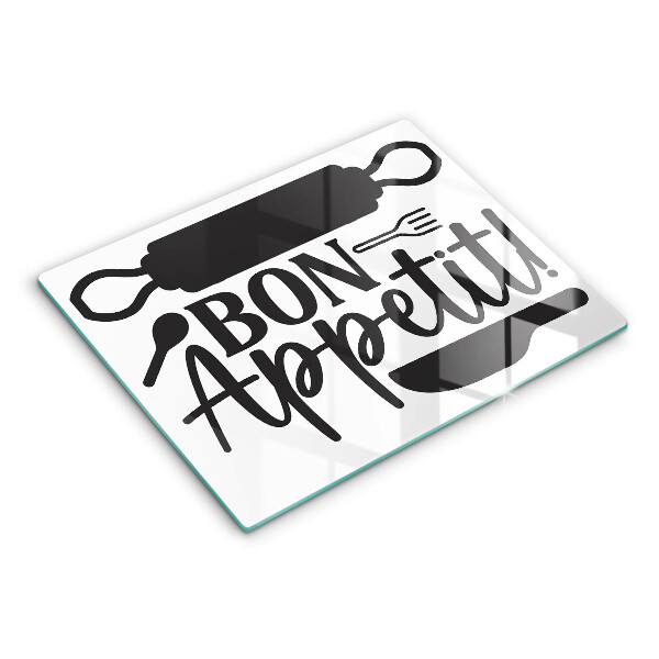 Tűzhelyvédő Bon Appetit felirat