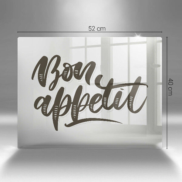 Tűzhelyvédő Inscripție Bon Appetit