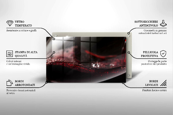 Tűzhelyvédő Vörösbor egy pohárban