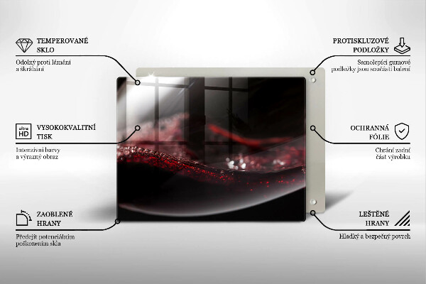 Tűzhelyvédő Vörösbor egy pohárban