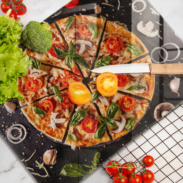 Tűzhelyvédő Pizza gombával