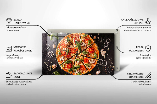 Tűzhelyvédő Pizza gombával