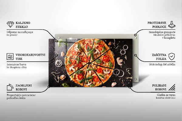 Tűzhelyvédő Pizza gombával